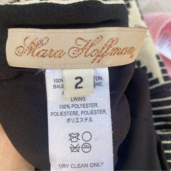 Mara Hoffman black and white cutout dress size 2 - Picture 15 of 15